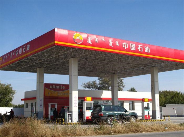 红桥加油站钢结构网架案例1